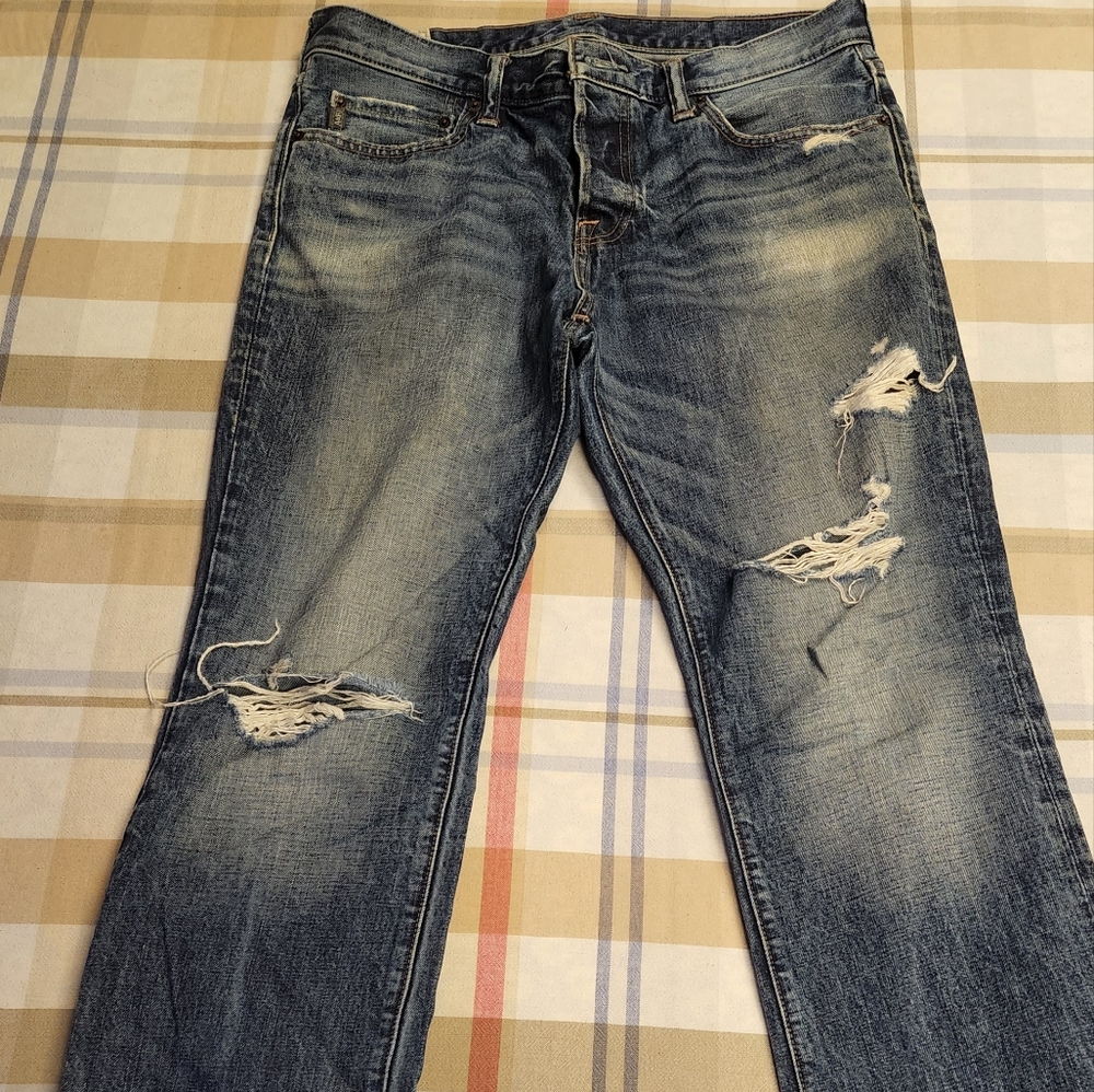 Abercrombie & Fitch "the Boot" Button Fly 33x34 Jeans